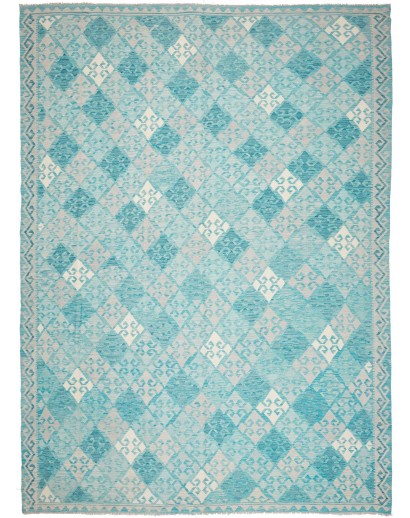 Tappeto Kilim Afghanistan azzurro blu 292x405