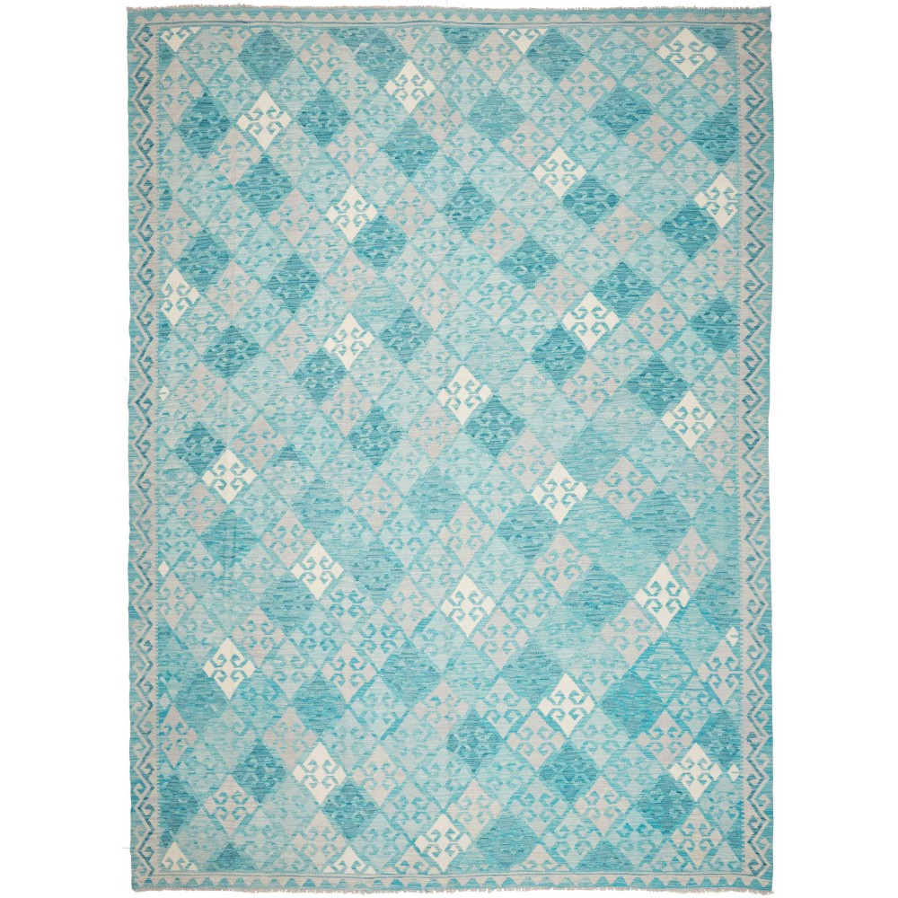 Tappeto Kilim Afghanistan azzurro blu 292x405