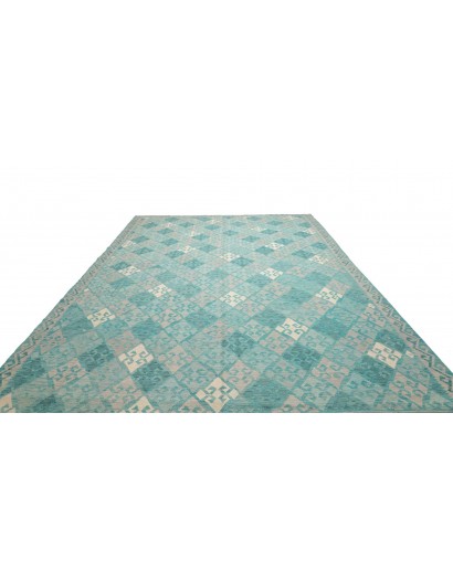 Tappeto Kilim Afghanistan azzurro blu 292x405