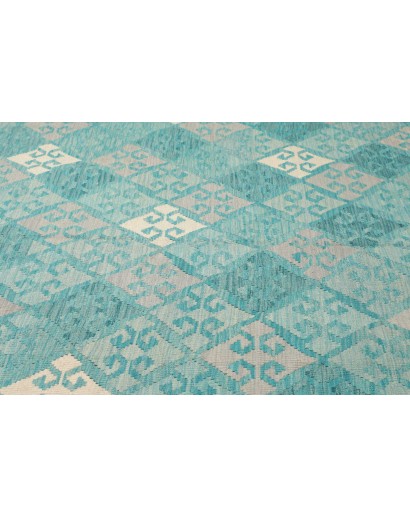 Tappeto Kilim Afghanistan azzurro blu 292x405