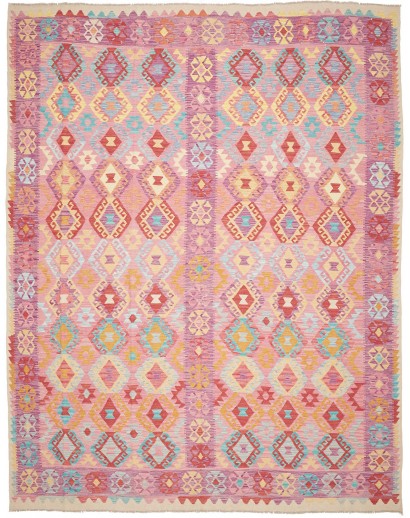 Tappeto Kilim Afghanistan marrone rosso 268x343
