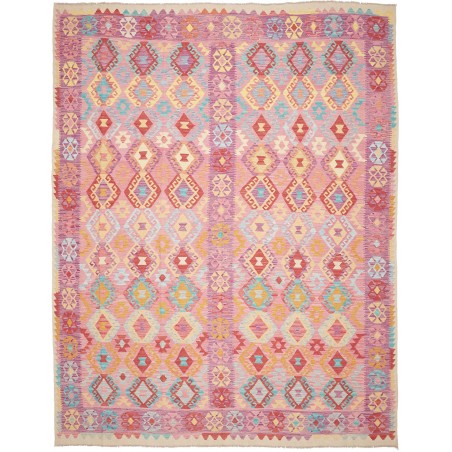 Tappeto Kilim Afghanistan marrone rosso 268x343