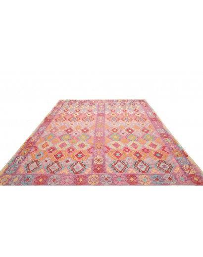Tappeto Kilim Afghanistan marrone rosso 268x343