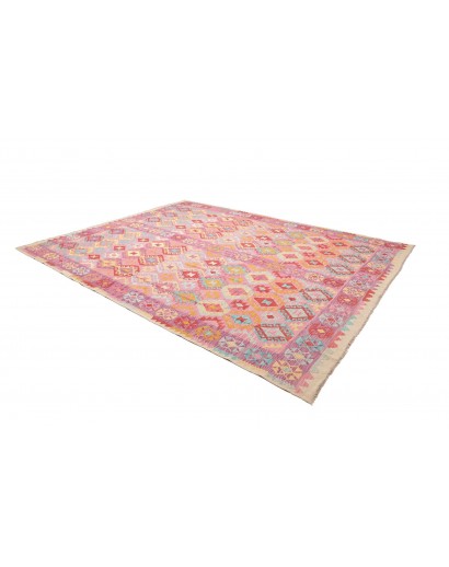 Tappeto Kilim Afghanistan marrone rosso 268x343