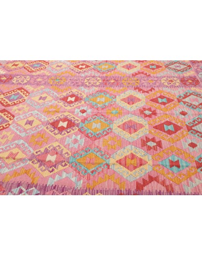 Tappeto Kilim Afghanistan marrone rosso 268x343