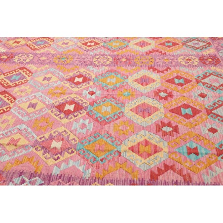 Tappeto Kilim Afghanistan marrone rosso 268x343