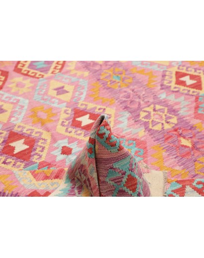 Tappeto Kilim Afghanistan marrone rosso 268x343