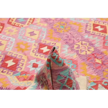 Tappeto Kilim Afghanistan marrone rosso 268x343