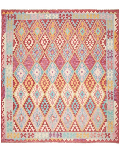 Tappeto Kilim Afghanistan beige arancione 264x296