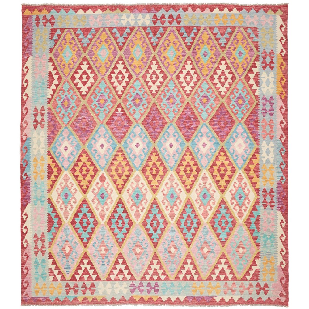 Tappeto Kilim Afghanistan beige arancione 264x296