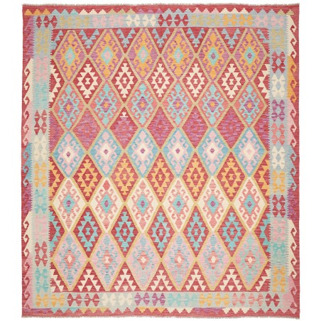 Tappeto Kilim Afghanistan beige arancione 264x296