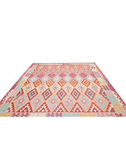 Tappeto Kilim Afghanistan beige arancione 264x296