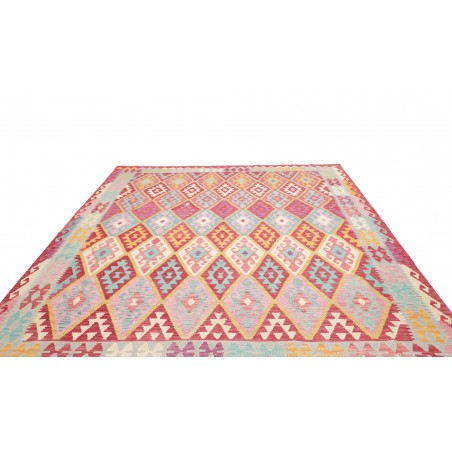 Tappeto Kilim Afghanistan beige arancione 264x296