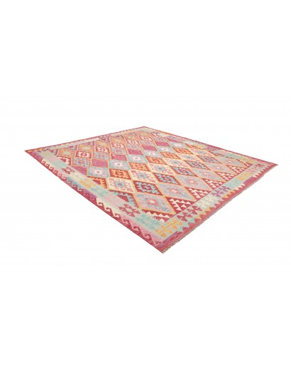 Tappeto Kilim Afghanistan beige arancione 264x296