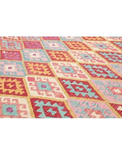 Tappeto Kilim Afghanistan beige arancione 264x296