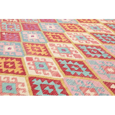 Tappeto Kilim Afghanistan beige arancione 264x296