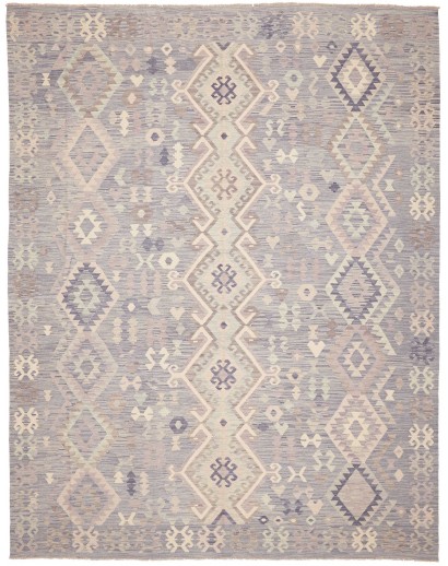 Tappeto Kilim Afghanistan beige azzurro 255x335