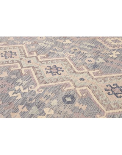 Tappeto Kilim Afghanistan beige azzurro 255x335