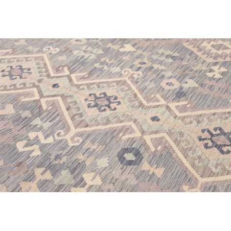 Tappeto Kilim Afghanistan beige azzurro 255x335