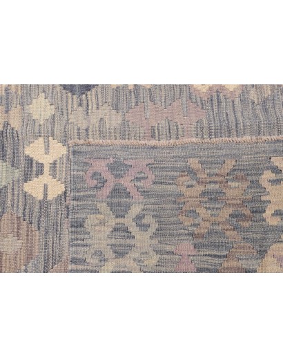 Tappeto Kilim Afghanistan beige azzurro 255x335