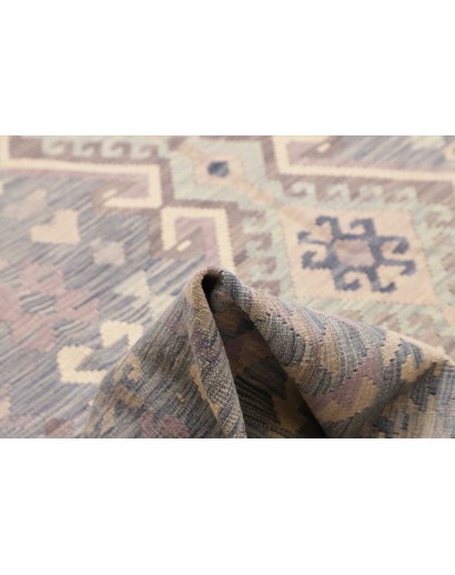 Tappeto Kilim Afghanistan beige azzurro 255x335