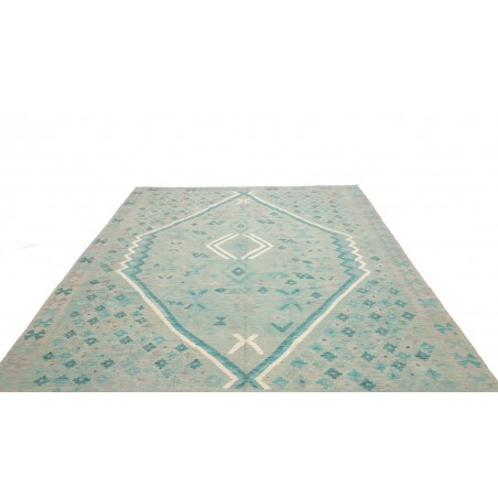 Tappeto Kilim Afghanistan beige blu 245x290