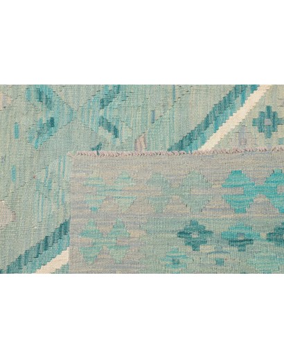 Tappeto Kilim Afghanistan beige blu 245x290