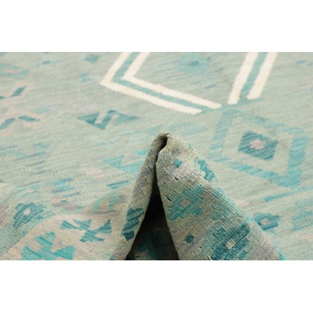 Tappeto Kilim Afghanistan beige blu 245x290