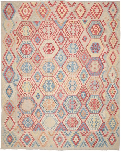 Tappeto Kilim Afghanistan marrone beige 267x340