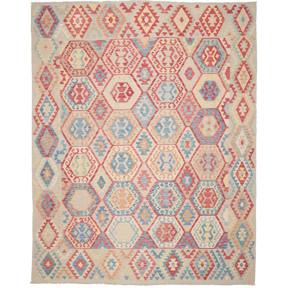 Tappeto Kilim Afghanistan marrone beige 267x340