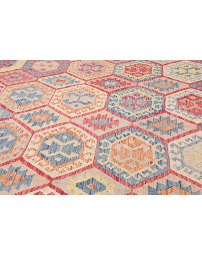 Tappeto Kilim Afghanistan marrone beige 267x340