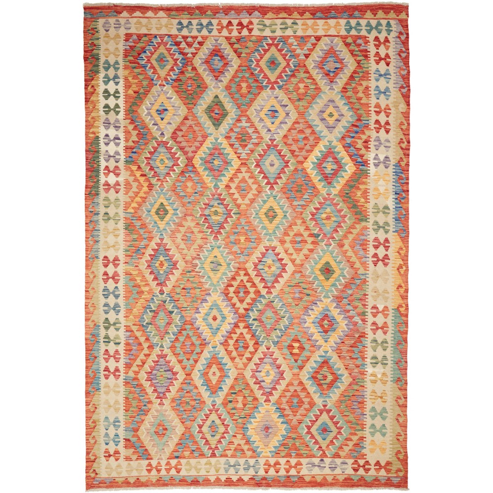 Tappeto Kilim Afghanistan marrone 207x293