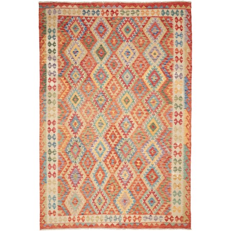 Tappeto Kilim Afghanistan marrone 207x293