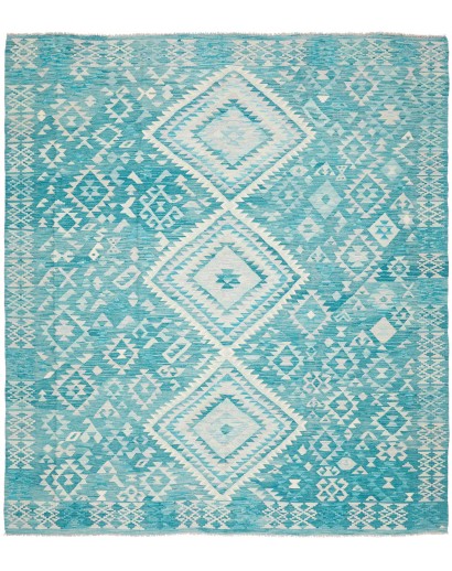 Tappeto Kilim Afghanistan azzurro blu 259x291