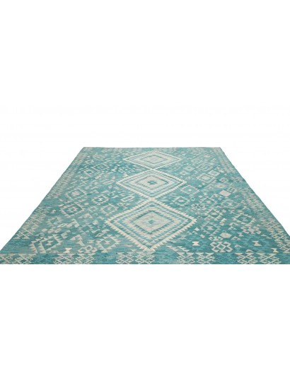 Tappeto Kilim Afghanistan azzurro blu 259x291