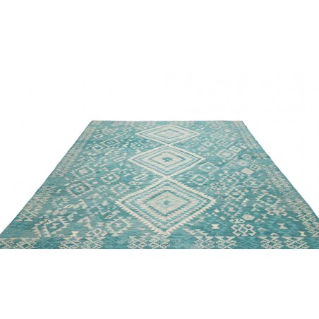 Tappeto Kilim Afghanistan azzurro blu 259x291