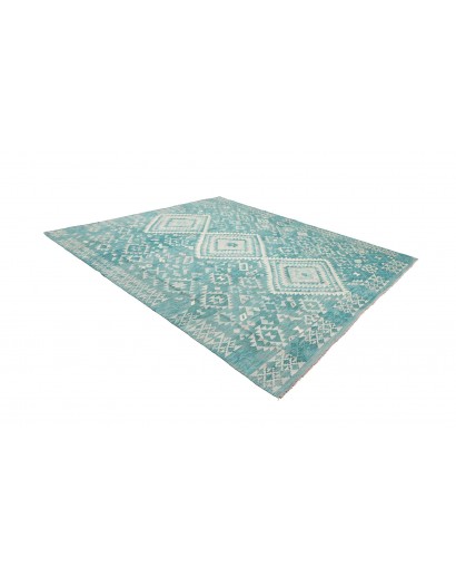 Tappeto Kilim Afghanistan azzurro blu 259x291