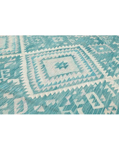 Tappeto Kilim Afghanistan azzurro blu 259x291