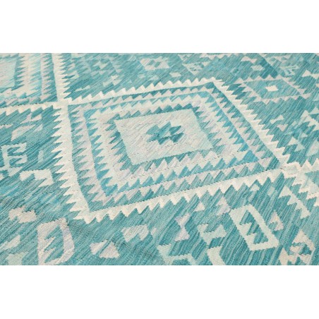 Tappeto Kilim Afghanistan azzurro blu 259x291