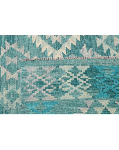 Tappeto Kilim Afghanistan azzurro blu 259x291
