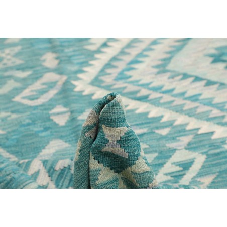 Tappeto Kilim Afghanistan azzurro blu 259x291