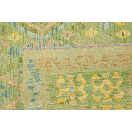 Tappeto Kilim Afghanistan marrone verde 252x348