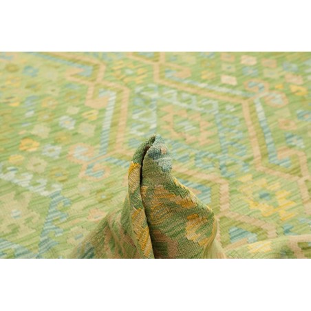 Tappeto Kilim Afghanistan marrone verde 252x348