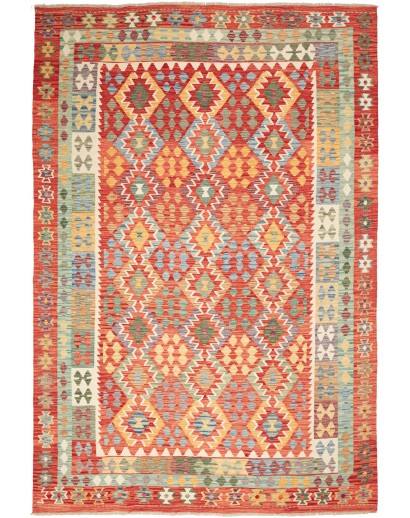 Tappeto Kilim Afghanistan marrone 205x293
