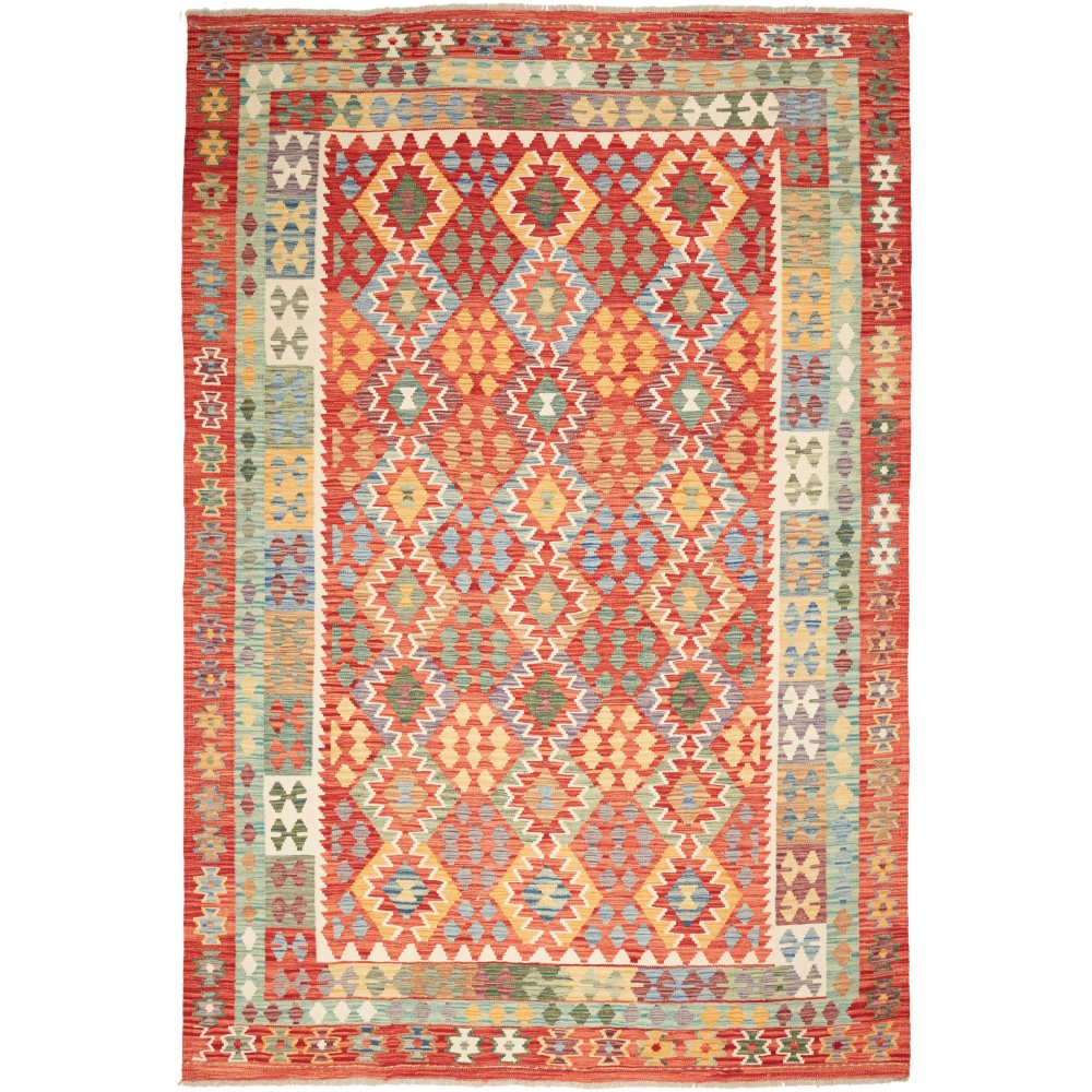 Tappeto Kilim Afghanistan marrone 205x293