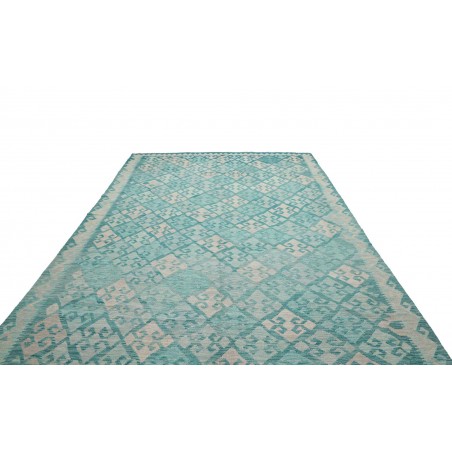 Tappeto Kilim Afghanistan azzurro blu 245x350