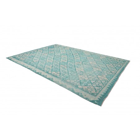Tappeto Kilim Afghanistan azzurro blu 245x350