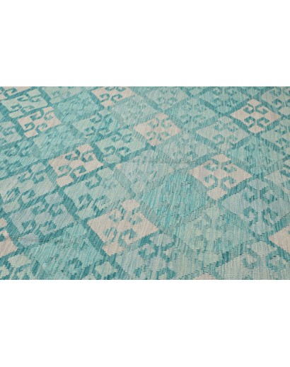 Tappeto Kilim Afghanistan azzurro blu 245x350