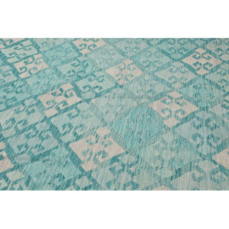 Tappeto Kilim Afghanistan azzurro blu 245x350