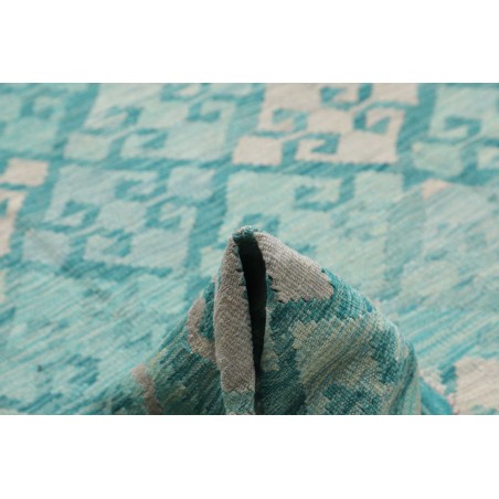 Tappeto Kilim Afghanistan azzurro blu 245x350